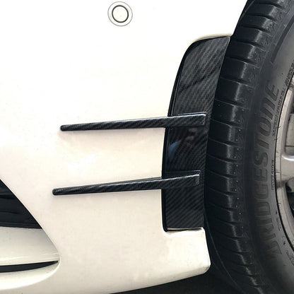 Carbon Look Front Bumper Side Air Vent Trim for Mercedes Benz A Class (19-22)