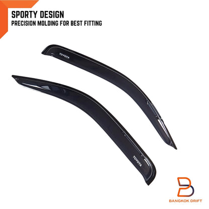 Weather Shield Window Visor Rain Guard for Toyota Hilux (1997-2004)