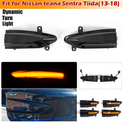 Left Right Side Mirror Turn Signal Light Lamp for Nissan Altima (2013-2018)