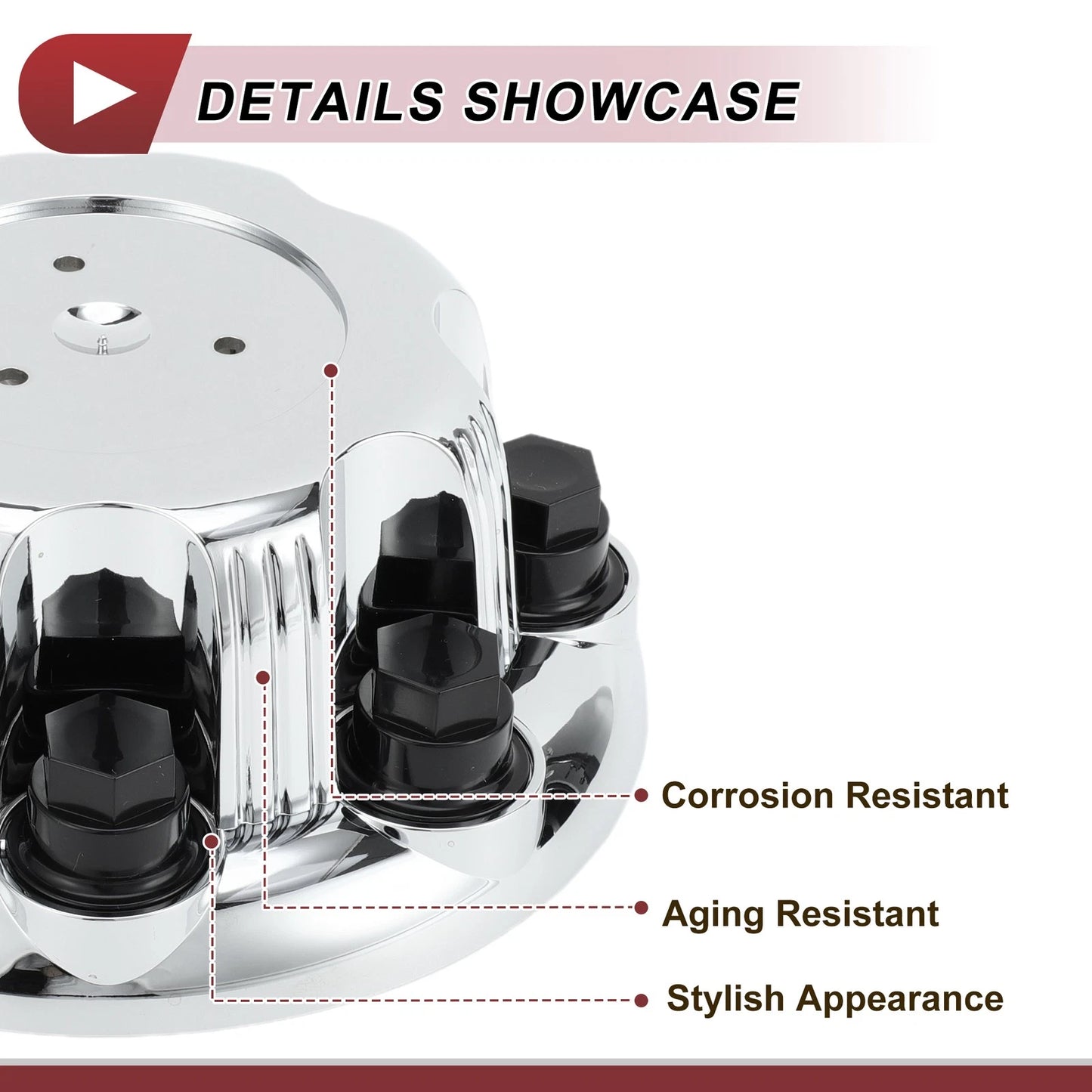 Wheel Center Caps Chrome Silver Tone Plastic for Chevrolet Silverado 2500
