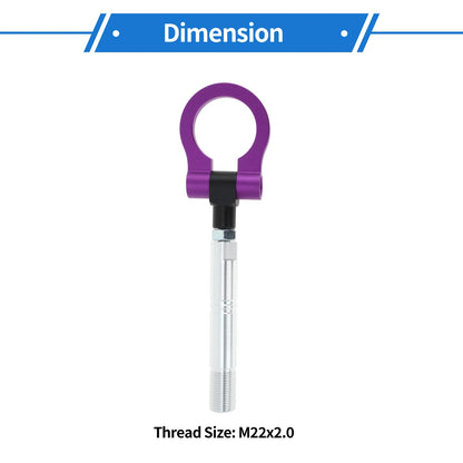 Trailer Ring Eye Tow Hook Folding Screw-On Tow Hook for Toyota Avanza