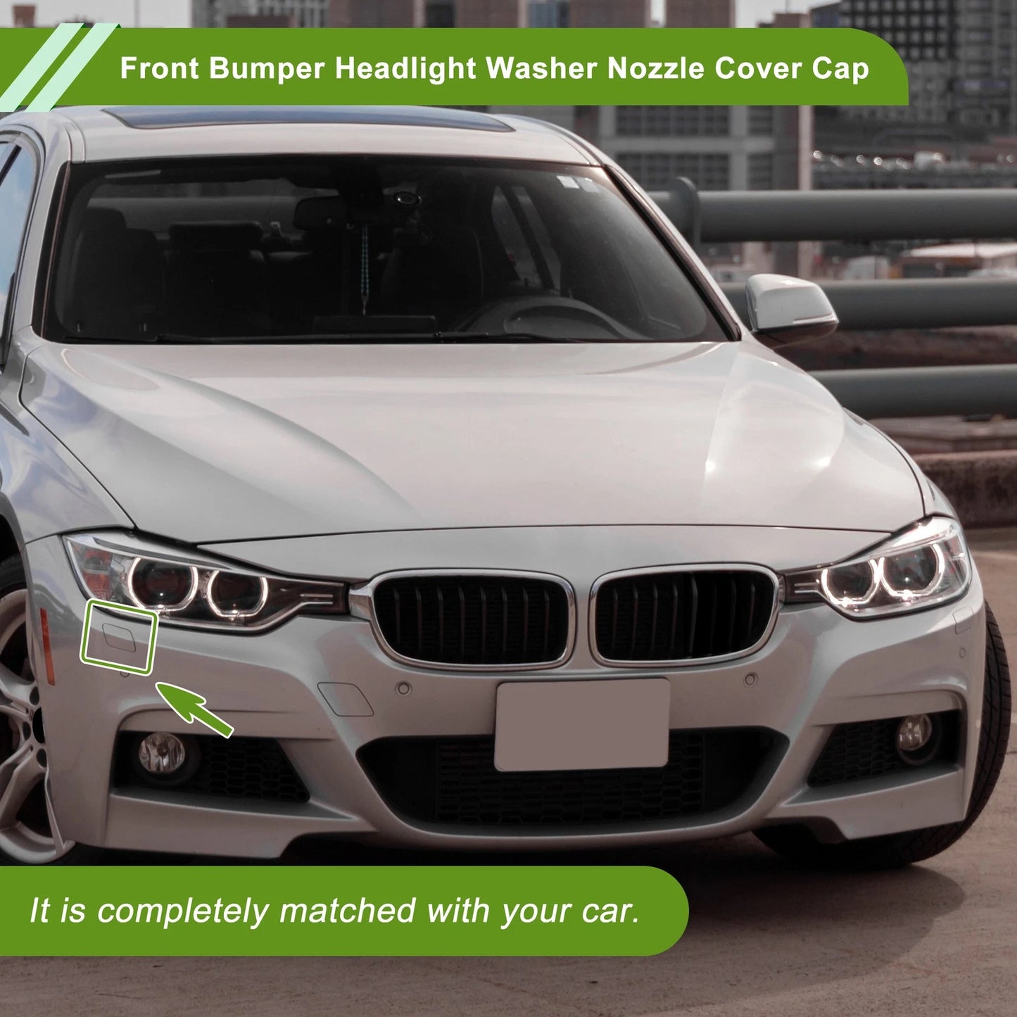 Washer Nozzle Cover for BMW 320i (2013-2018) - Front Right, White