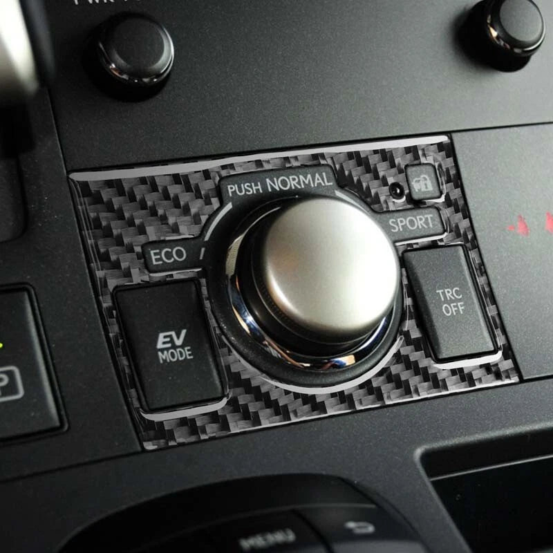 Carbon Fiber ECO Push Normal  Button Trim Fit For Lexus CT200h 2011-2017
