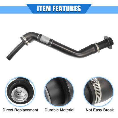 Fuel Tank Filler Neck for Ford Ranger 1990-1997 Durable Rubber Black