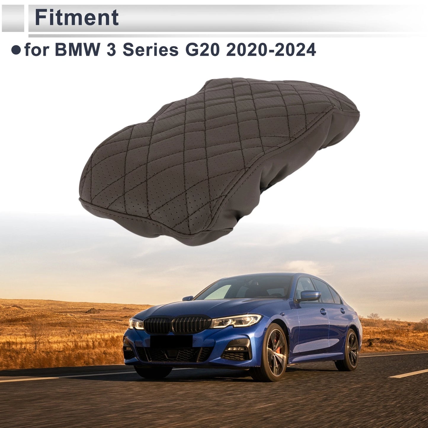 Center Console Cover for BMW 3 Series G20 (2020-2024) Deep Brown 1 Pc