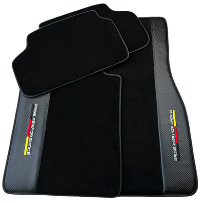 Black Floor Mats for BMW 4 Series G26 Gran Coupe (2021-2025) with Carbon
