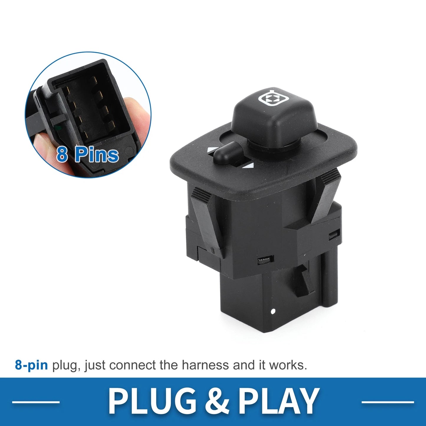 Car Mirror Switch for Ford Explorer, Crown Victoria, E-150 (1995-2001)