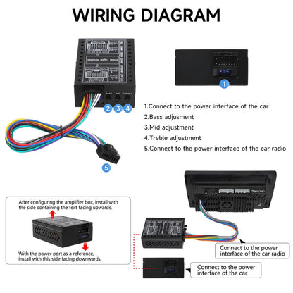 16PIN Car Amplifier for Aftermarket Android Multimedia Navigation System