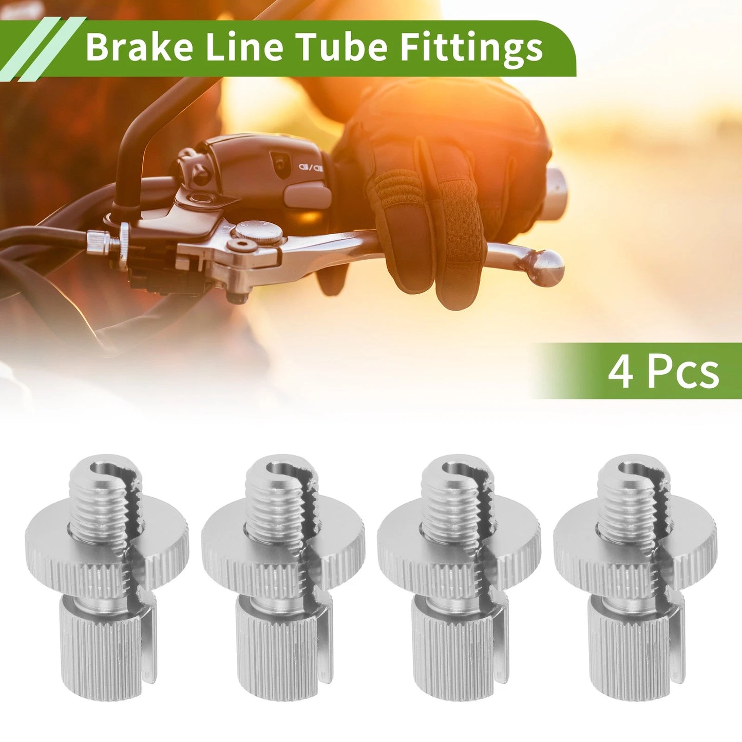 Cable Adjuster Screw 4 x M10 Aluminum Cable Adjuster Screw for Motorcycle Bike