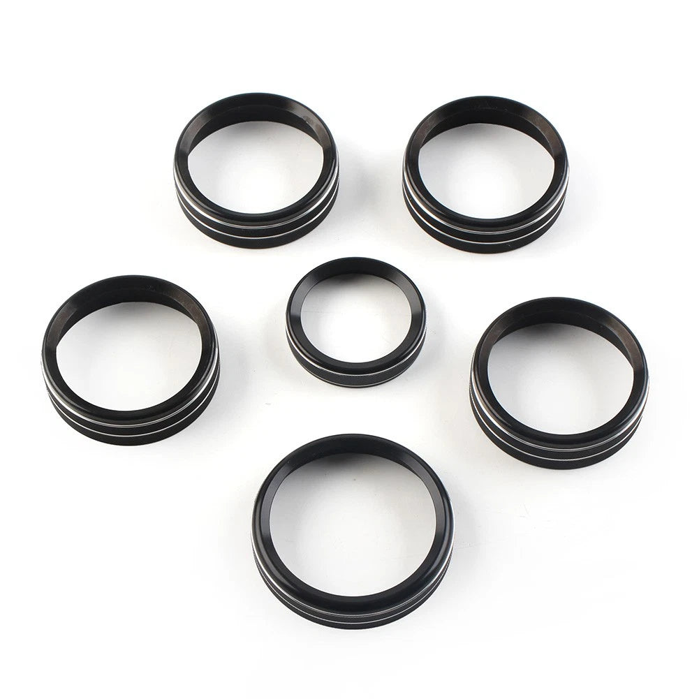 Air Conditioner Switch Knob Trim for Ford F150 XLT (2015-2020) Black