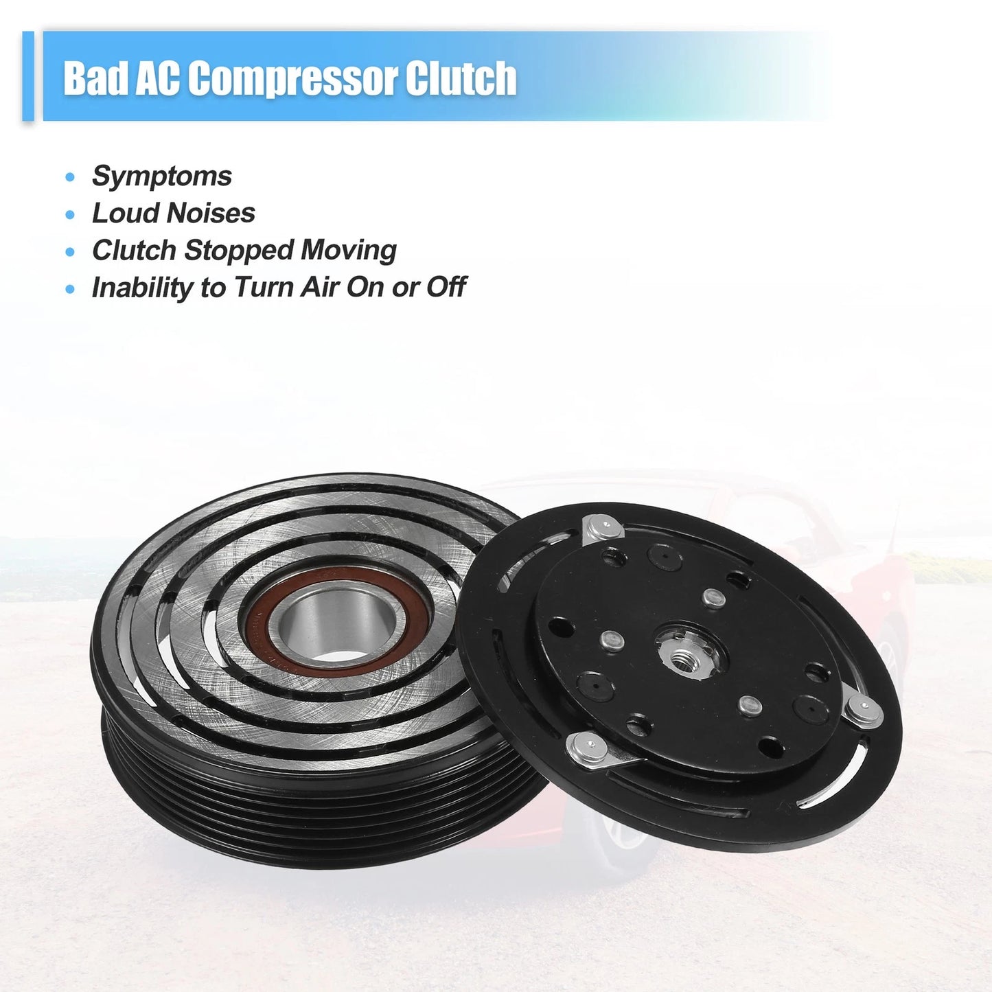 AC Compressor Clutch for Ford Mustang 6Cyl 3.8L (1994-2004)
