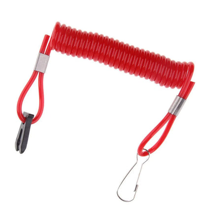 Boat Lanyard Red for Outboard Motors, Compatible with All Brands