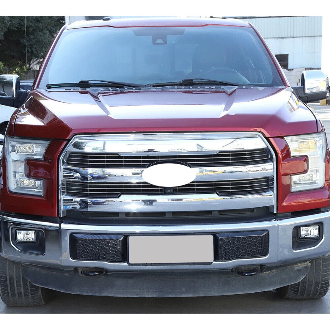 Carbon Fiber Front Bumper Corner Covers for Ford F-150