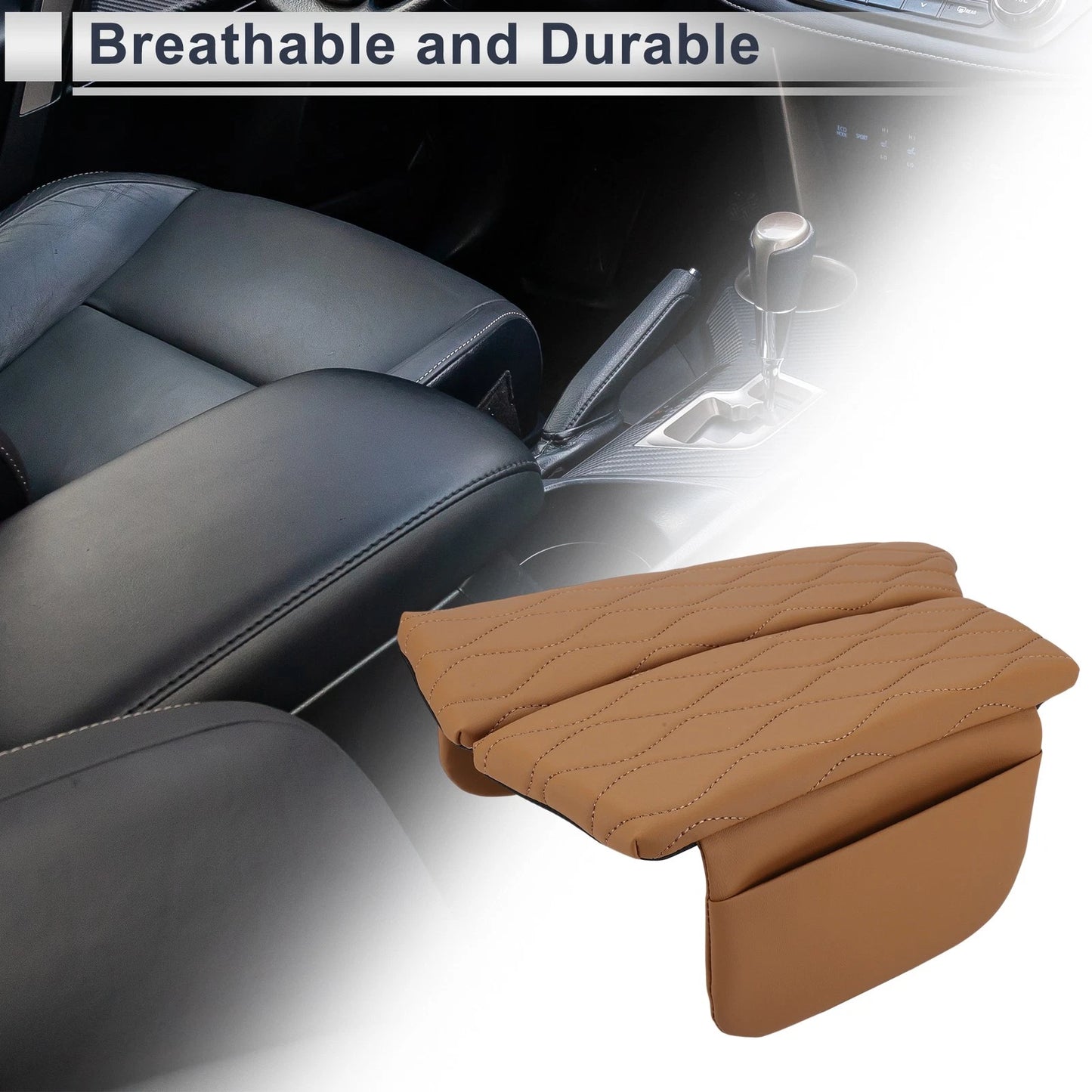 Center Console Cover for BMW 5 Series (2011-2017) Light Brown