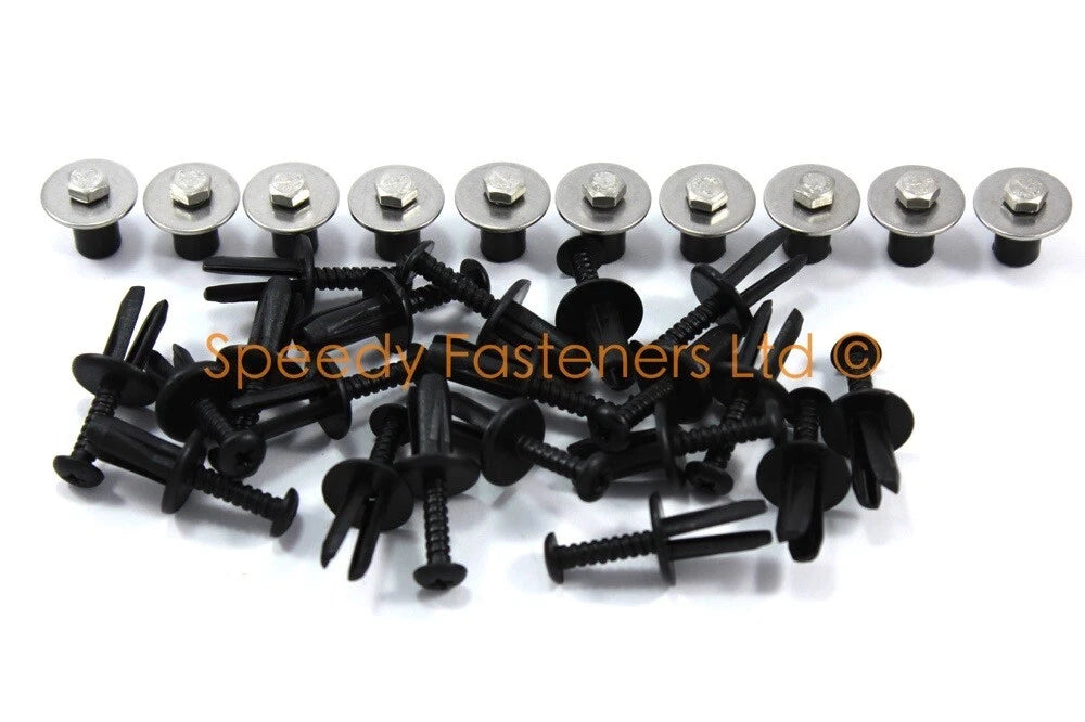 10x Gomma Dadi Elastici Inox m6 Bulloni Arco Passaruota Serie for Elise Exige S1