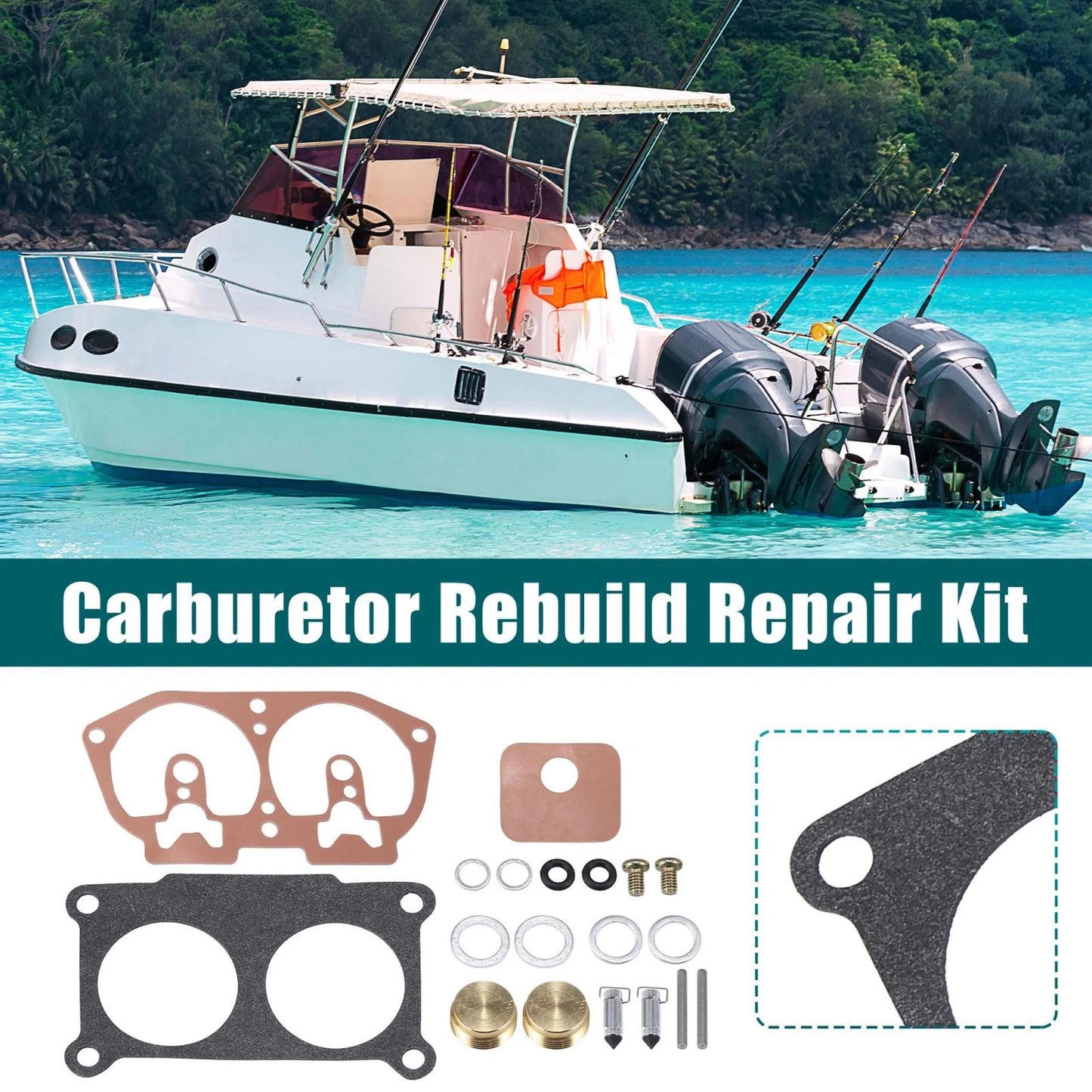 Carburetor Repair Rebuild for Yamaha 115HP 130HP 150HP 175HP
