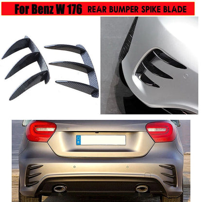 Carbon Rear Bumper Vent Canard Spoiler for Mercedes Benz A45 W176 (2013-2018)