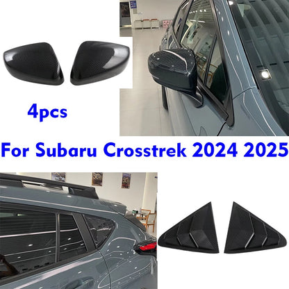 4 x Side Mirror Vent Window Louver Cover Trim for Subaru Crosstrek (2024–2025)