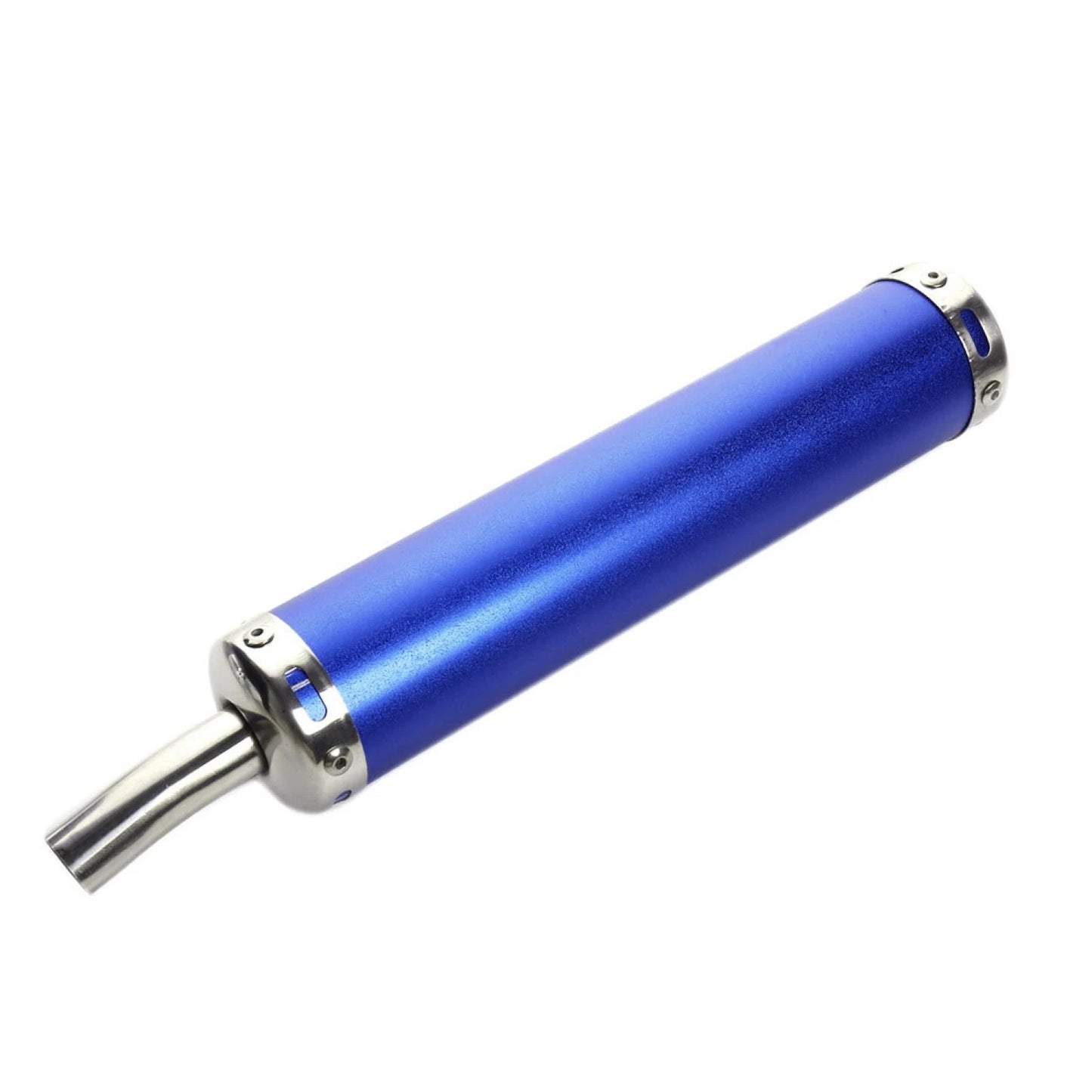 Exhaust Muffler 1.02" Dia Round Bend Outlet 11" Long for Motorcycle