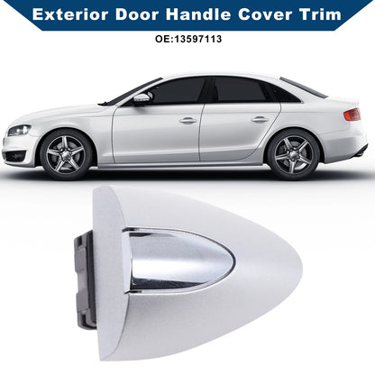 Exterior Door Handle Cover Trim Silver Tone for Buick LaCrosse (2017–2019)