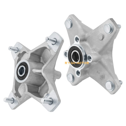 2 x Front Wheel Hubs w/Studs Seals Bearings for Yamaha Raptor 660R 700 YFZ450 450R
