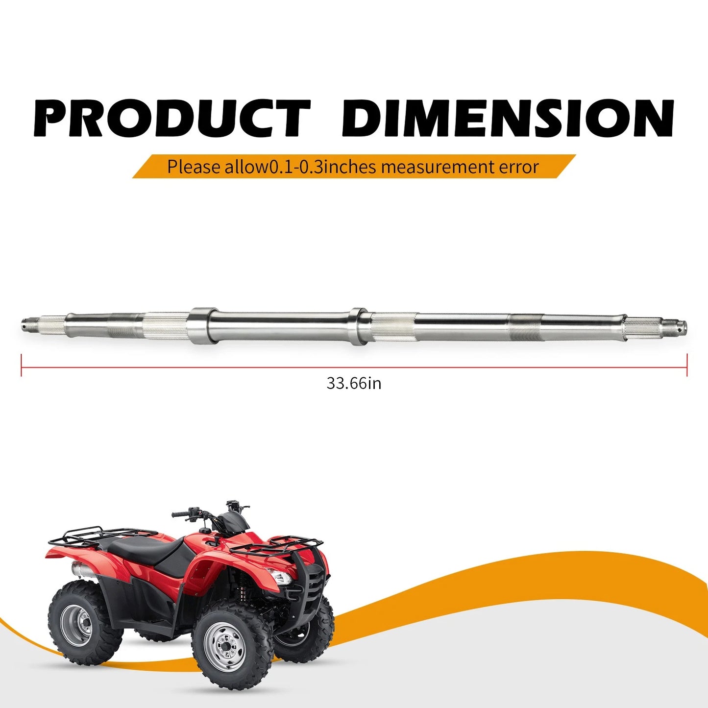 Rear Axle Shaft for Honda Rancher 420 4X4 ES TRX420FE 2007-2013
