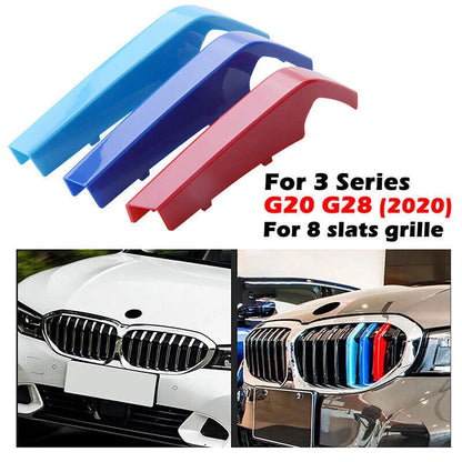 M-Power 8-BARS Kidney Grille Cover Insert Clips for BMW G20 (2019-2020)
