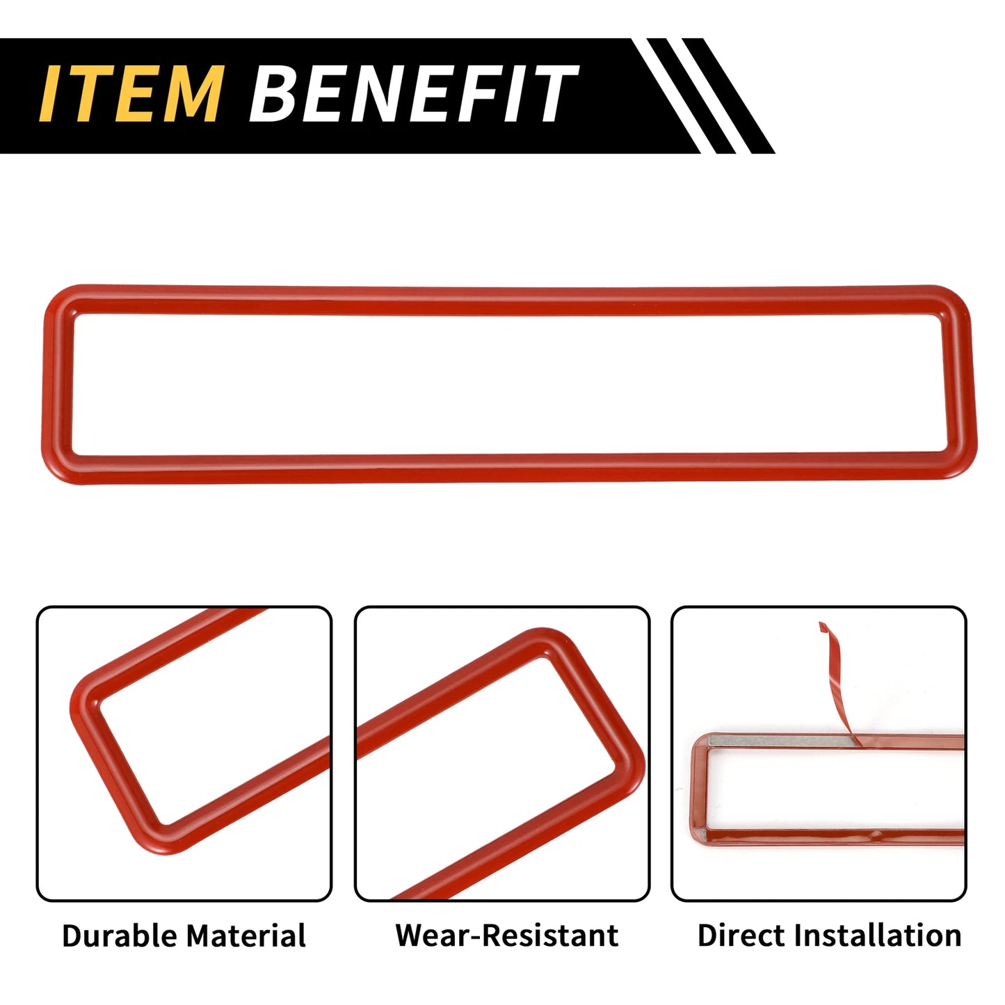 Emergency Light Switch Panel Trim for Jeep Wrangler JK (2011-2017) Red