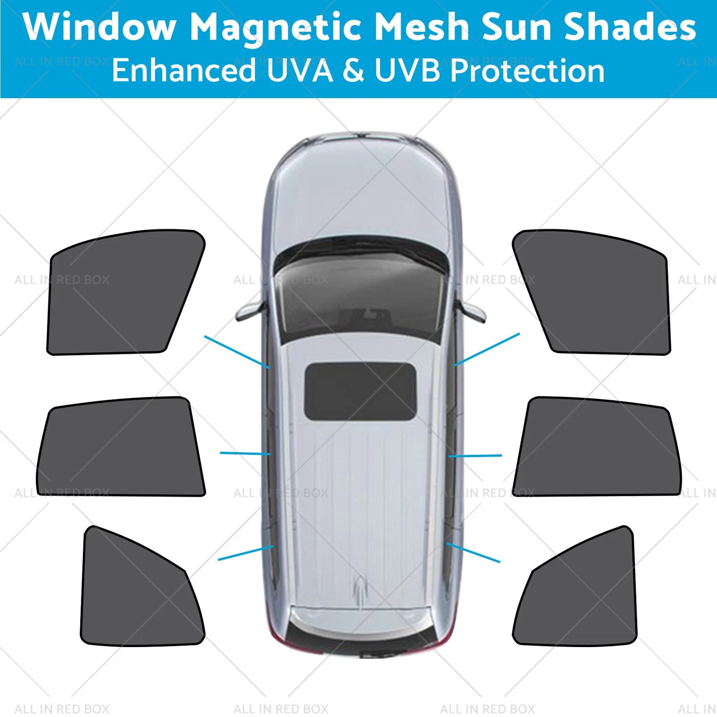 Magnetic Mesh Sun Blind Shades for BMW iX3 (2023-2024)