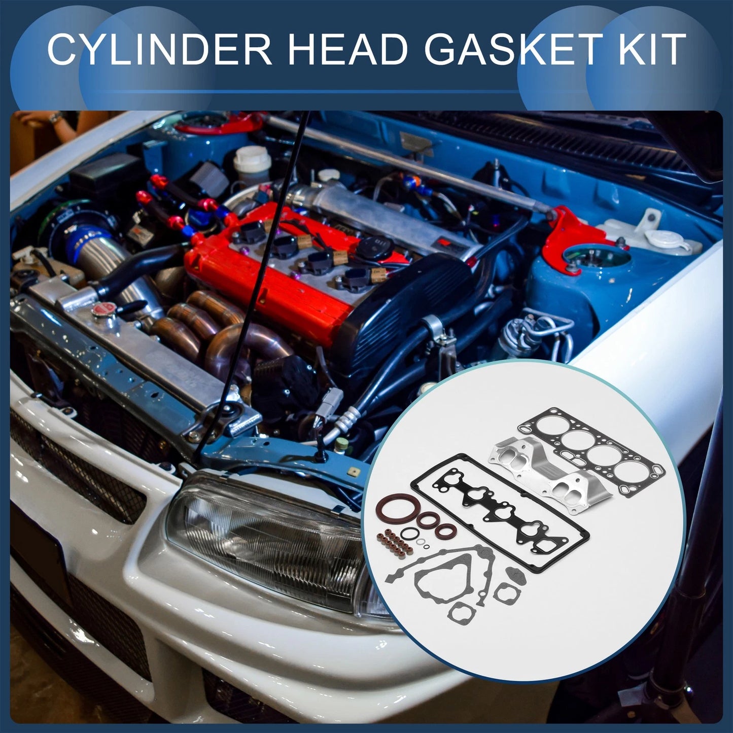 Cylinder Head Gasket Kit for Mitsubishi 4G15 (C62A) 12V