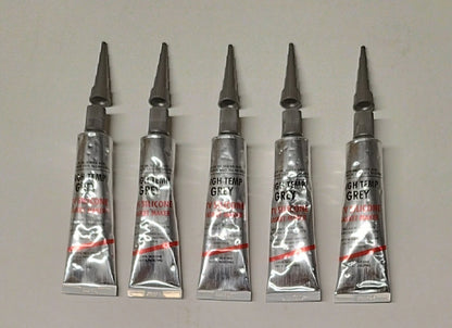5 x 50G GREY SILICONE GASKET MAKER SEALANT RTV HIGH TEMP 343C Model