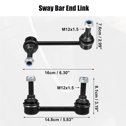 4 x Front Rear Sway Bar Links for Jeep Grand Cherokee (2005-2010)
