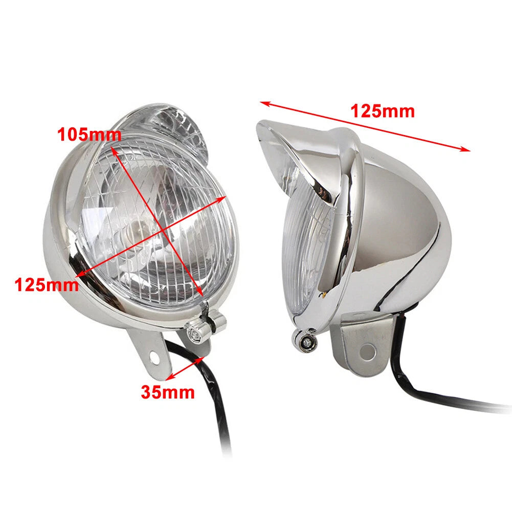 Chrome Fog Lights for Kawasaki Vulcan VN 800 900 1500 1600 1700 2000