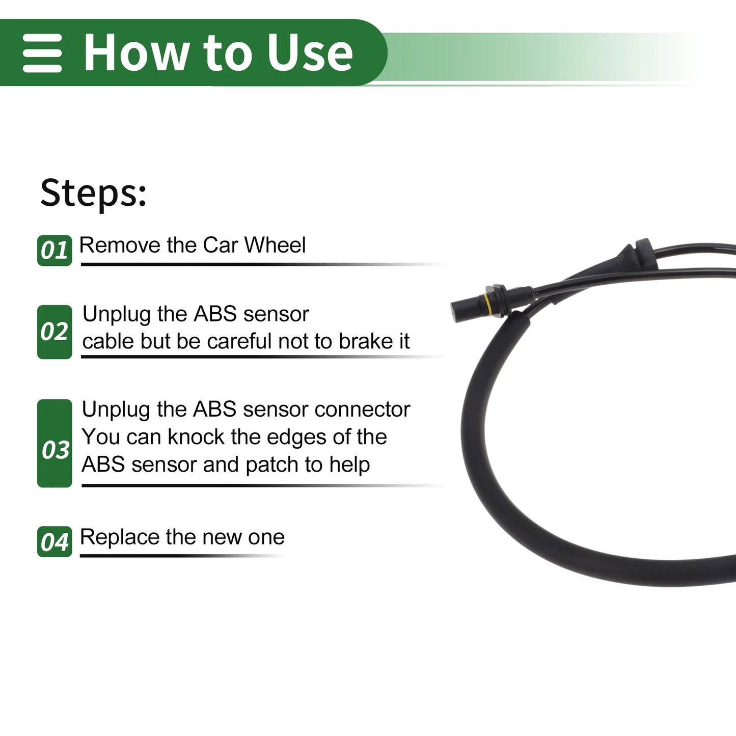 ABS Wheel Speed Sensor for Mitsubishi Colt (2004-2012)
