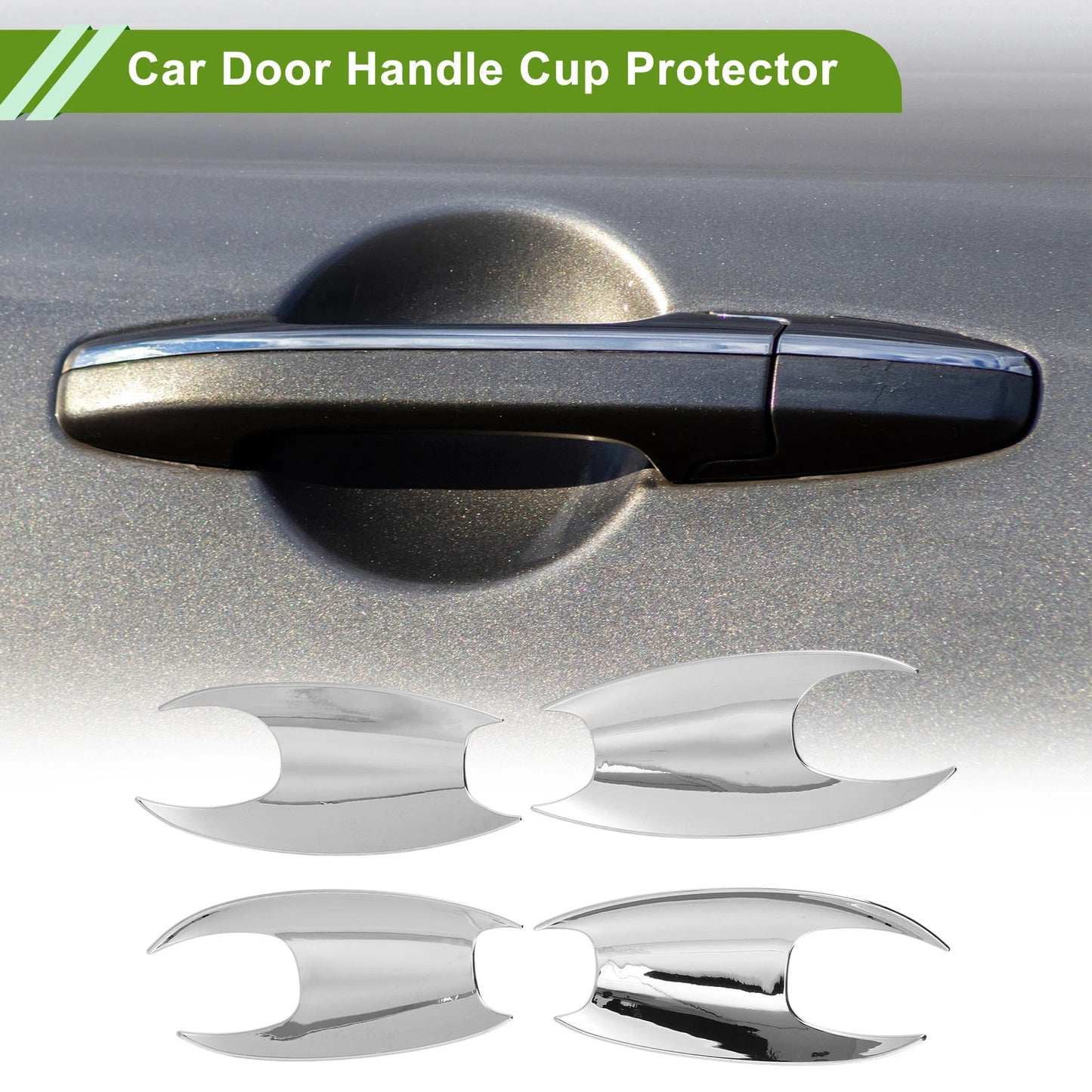 Chrome Silver Door Handle Cup Protectors for BMW X3 (2018-2022) 4 Pcs