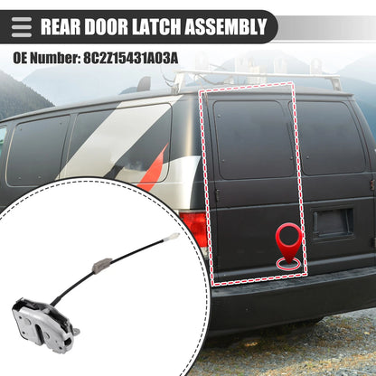 Rear Door Latch Assembly for Ford E150 E250 E350 Econoline (2008-2014)