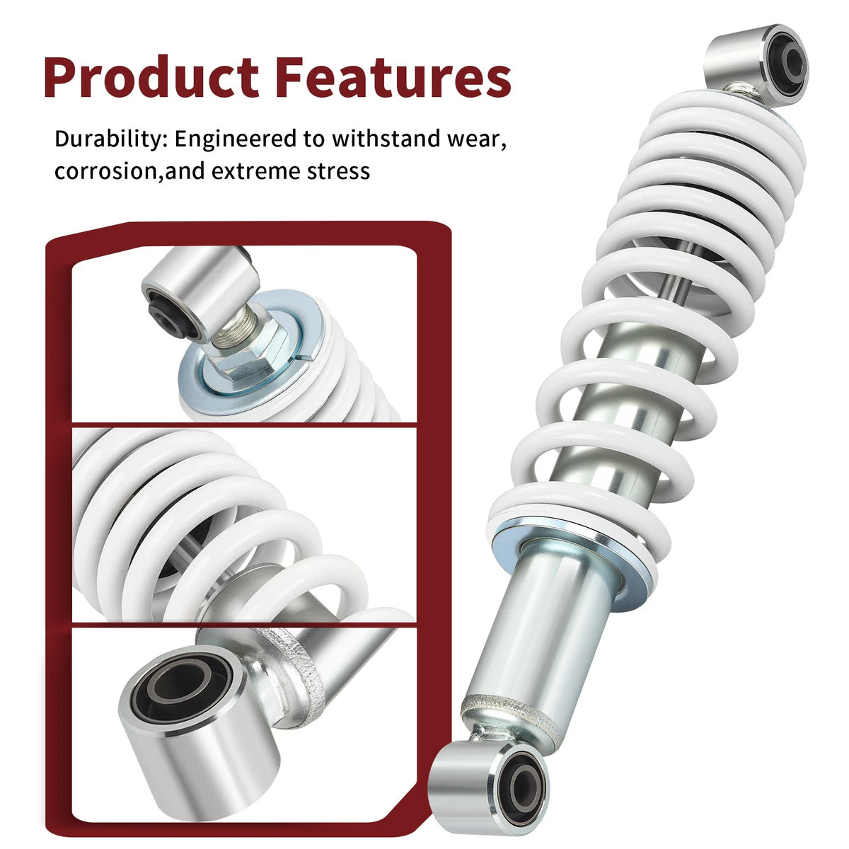 Rear Shock Absorber White 2 x for Yamaha Blaster 200 YFS200 (1988–2006)