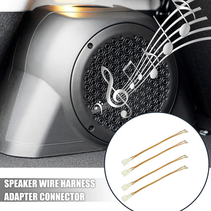 4 x Car Speaker Connector Wire Harness Adapter for Jeep Dodge