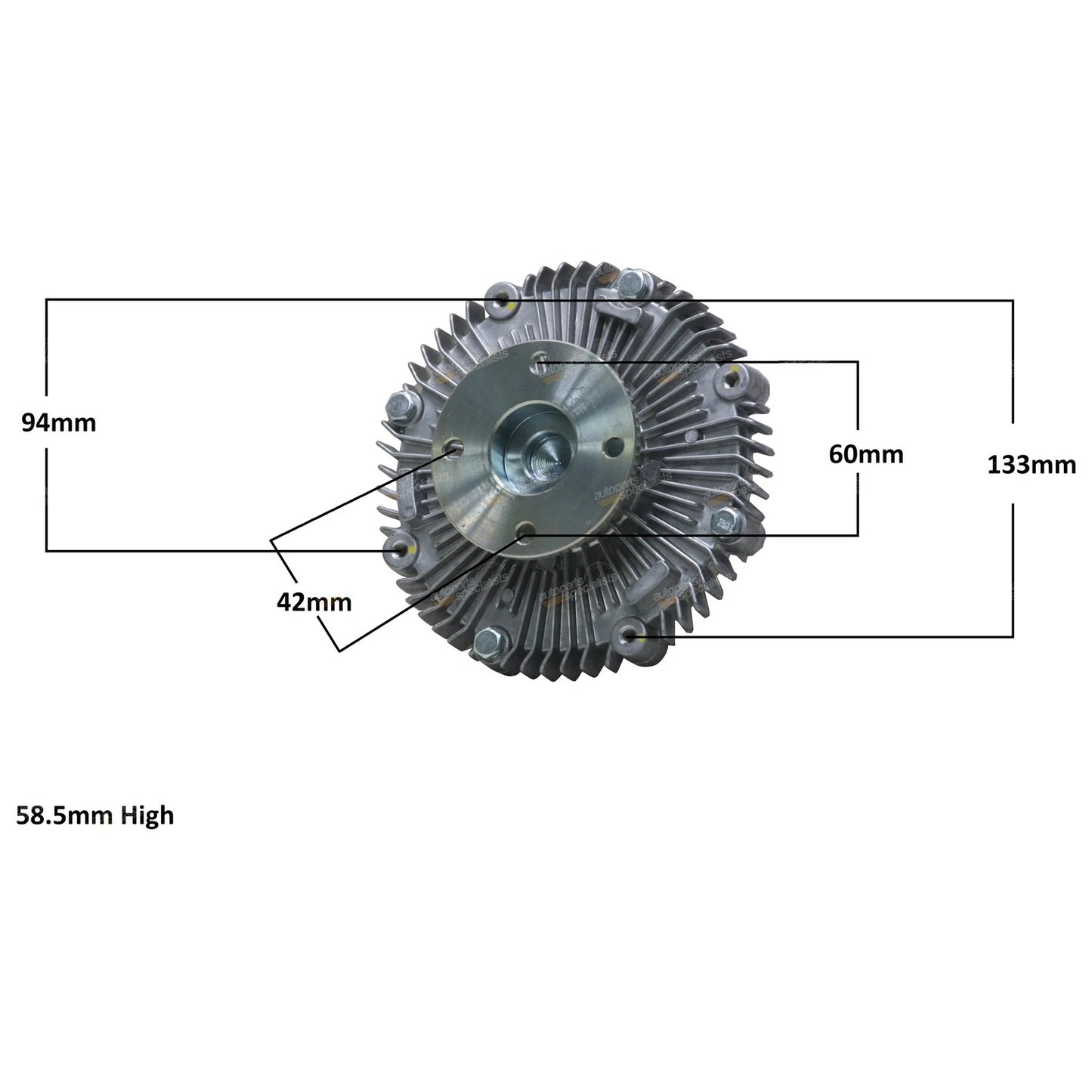 Viscous 4.2L Fan Clutch for Nissan Patrol GQ Y60 TB42 Carb (1991-1994)