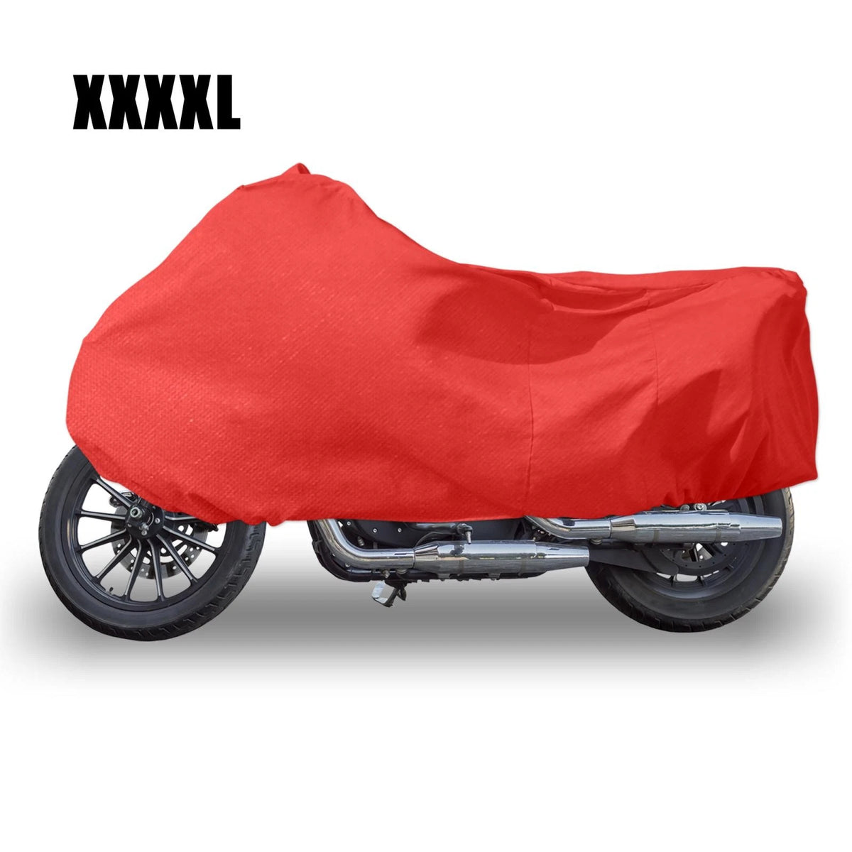 Indoor Motorcycle Cover XXXXL Dust-Proof Covers for Harley Touring Red