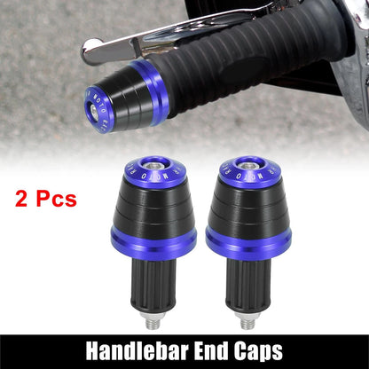 2 x Hand Grips End Caps Plug Bar for Motorcycle