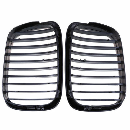 Gloss Black Kidney Grille Cover for BMW E39 525 528 530 535 M5 (1997-2003)