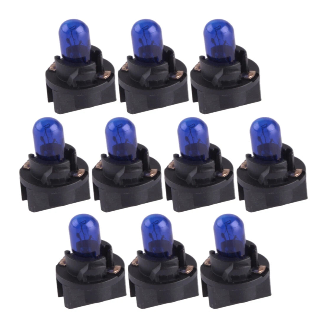 10Pcs Blue T10 SMD LED Dashboard Instrument Light Bulbs for Car
