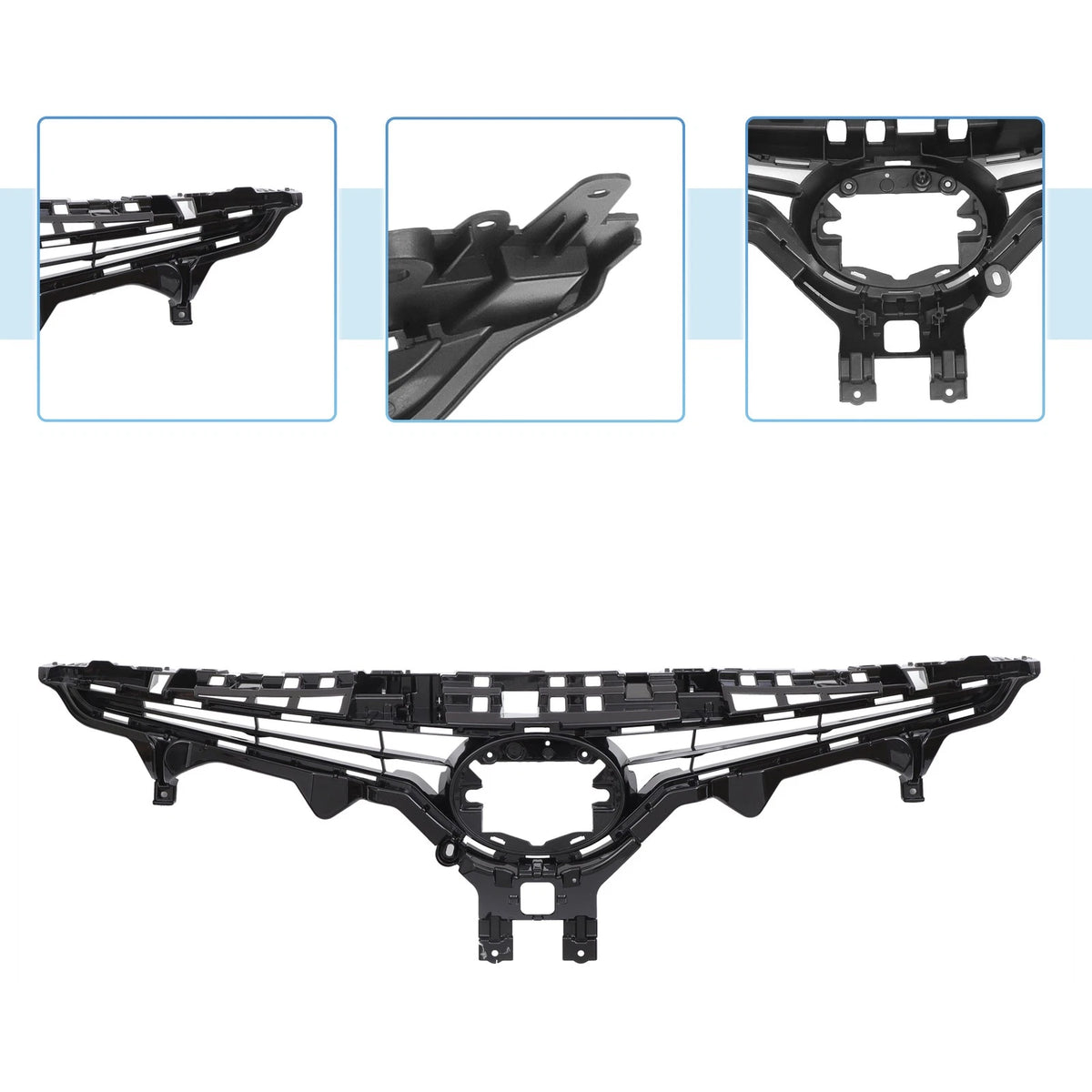 Front Bonnet Bumper Grille for Toyota Camry SE 2021-2022 Black