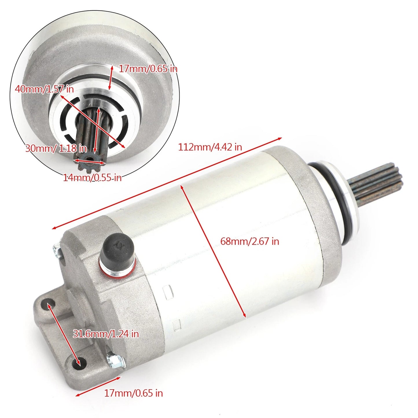 Starter for Arctic Cat UTV ATV 550 650 700 1000 (2004-2023)