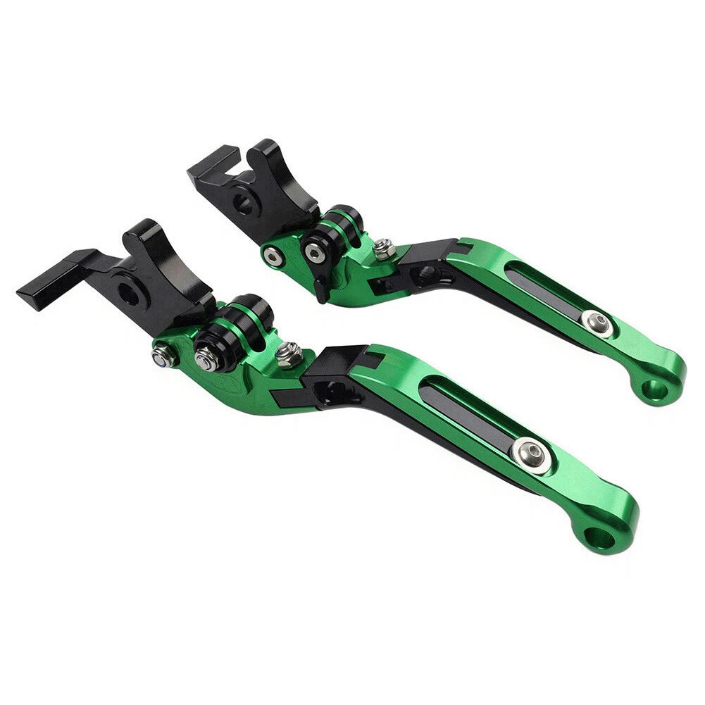 Green Extendable Brake Clutch Levers for BMW F900R F900XR F750GS F850GS (2019-2023)