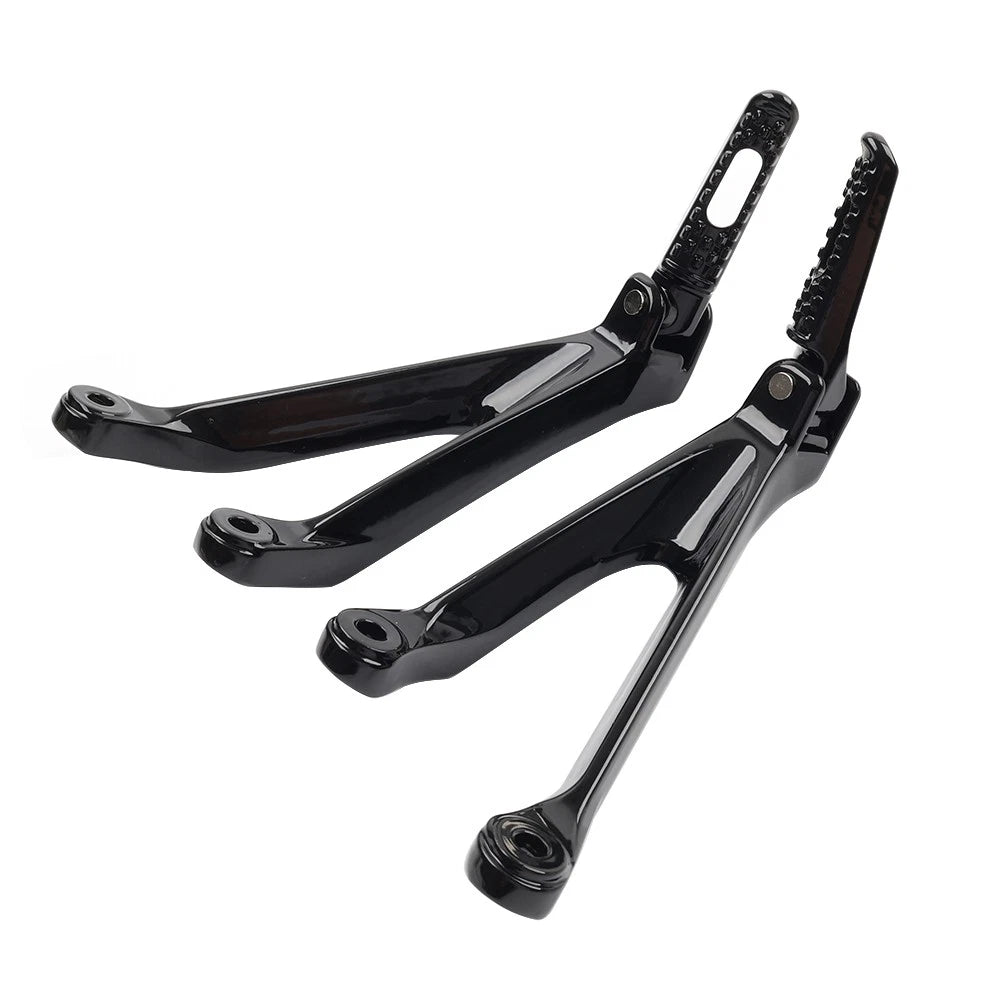 Black Rear Passenger Footrests Pegs for Honda CBR1000RR (2008-2016)