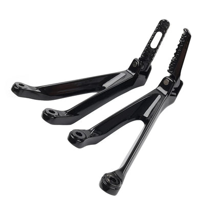 Black Rear Passenger Footrests Pegs for Honda CBR1000RR (2008-2016)