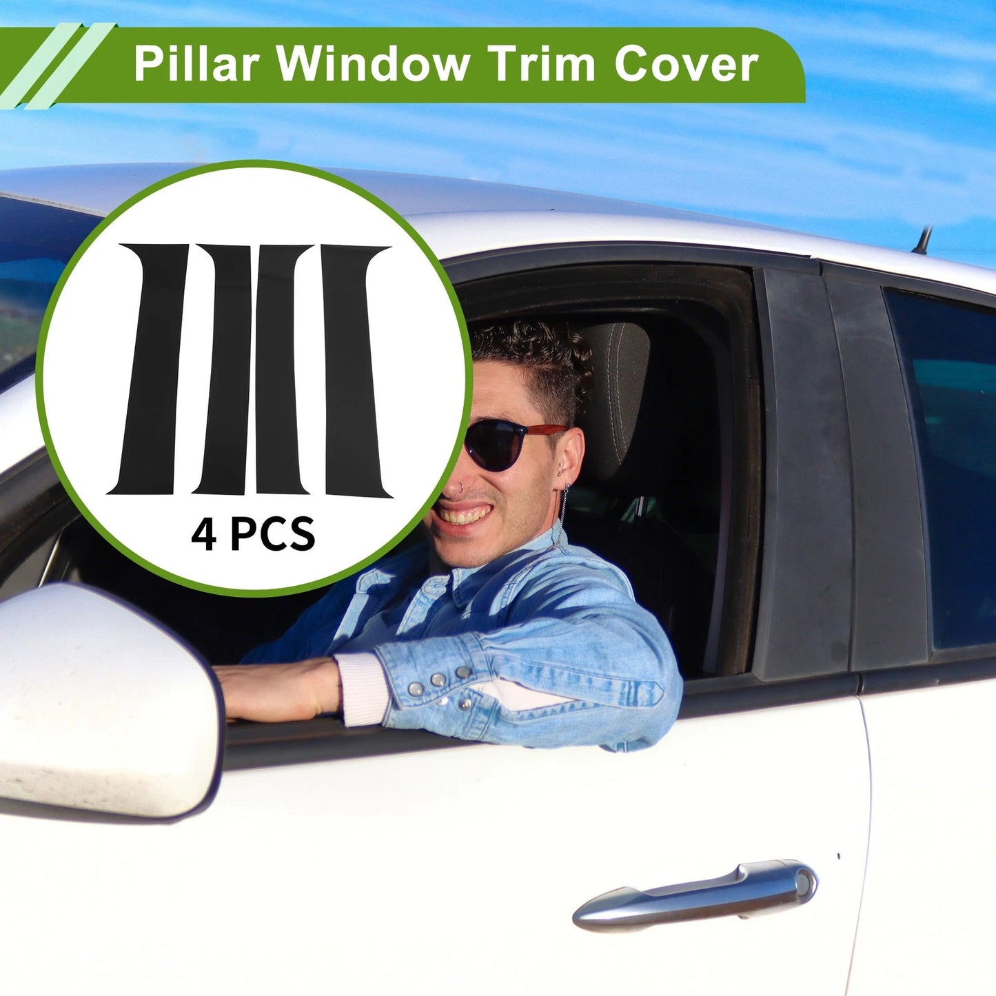 4 x Pillar Window Trim for Chevy Suburban (2007-2013)