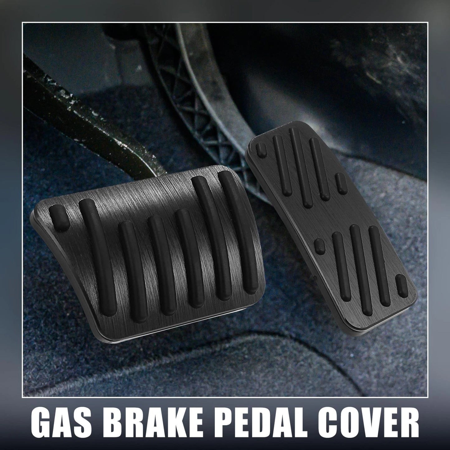 Brake Pedal & Gas Accelerator Pedal Covers for Jeep Cherokee (2014-2021)